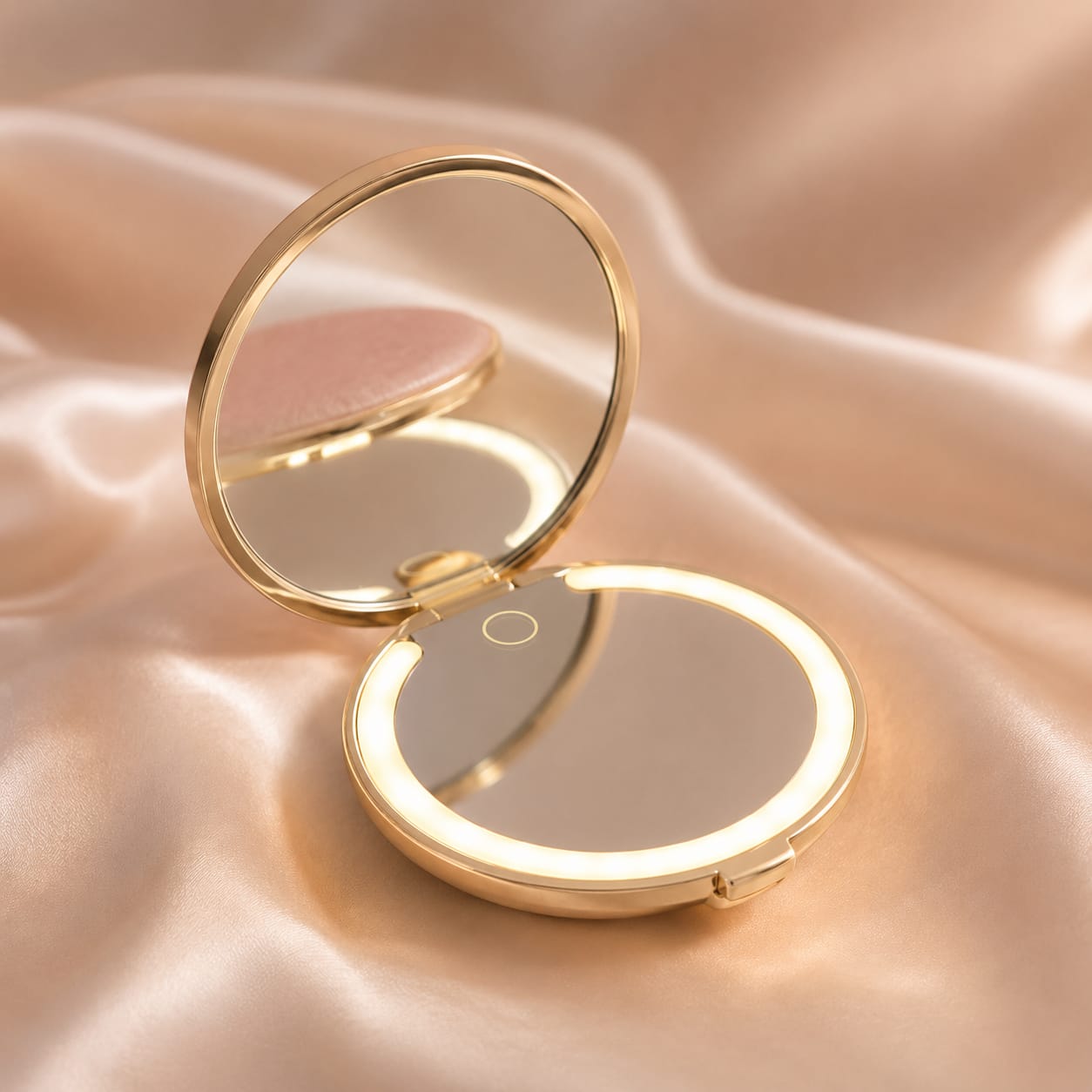 Compact Mirror with Lighting