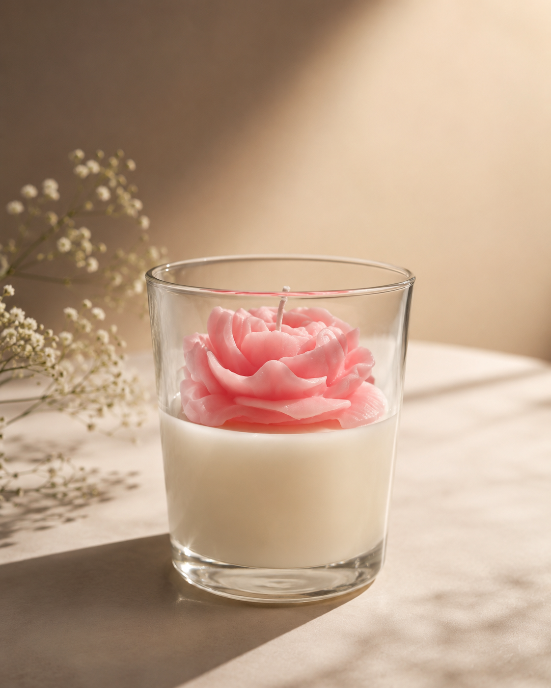 Flower Candle — Rose